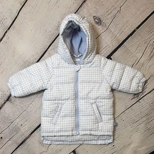 United Colors of Benetton pastel blue baby boy jacket 3-6m